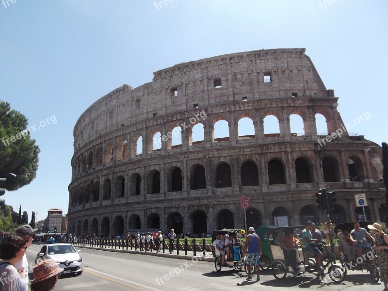 Colloseum Rome Italy Tourism Antiquity