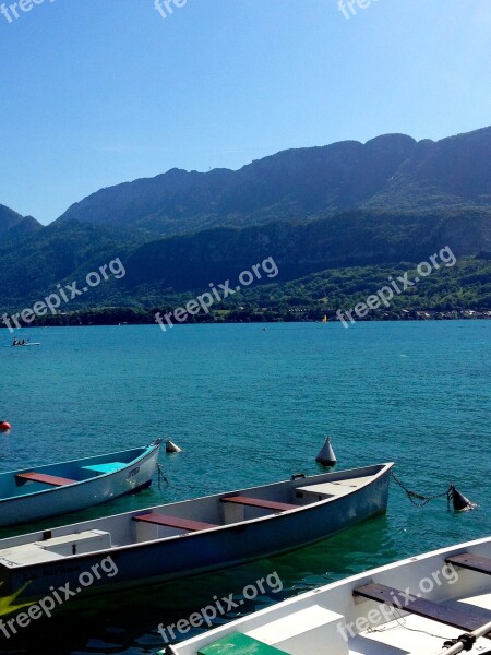 Lake Annecy Boat Annecy Lake Water