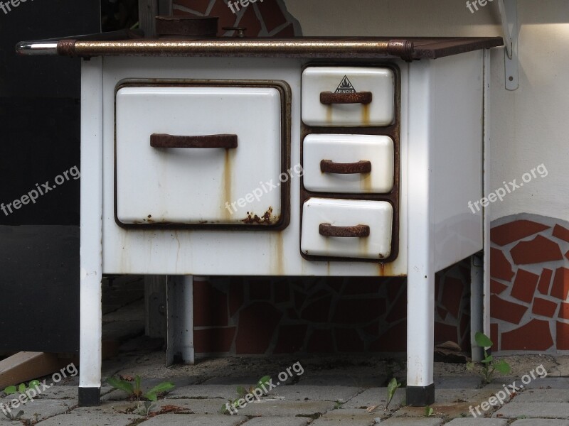 Stove Oven Old Fireplace Cooking Zone