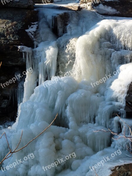 Waterfall Ice Winter Frozen Frozen Waterfall