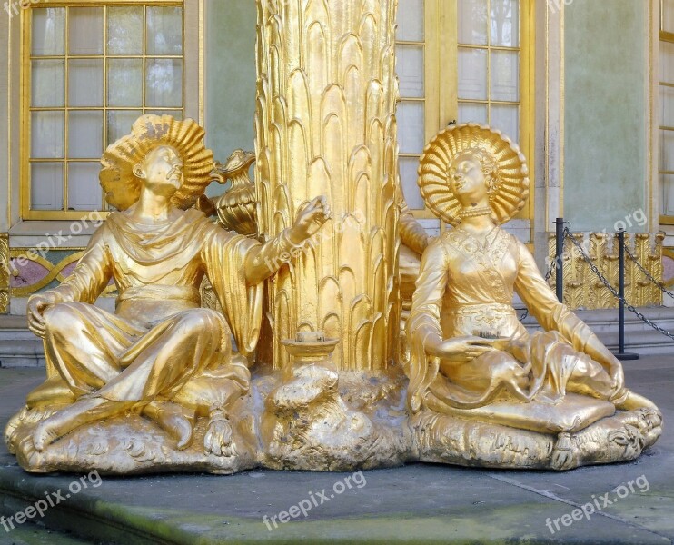 Potsdam Castle Sanssouci Tea House Sculpture