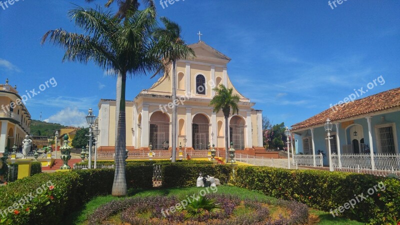 Cuba Church Tree Building Architecture