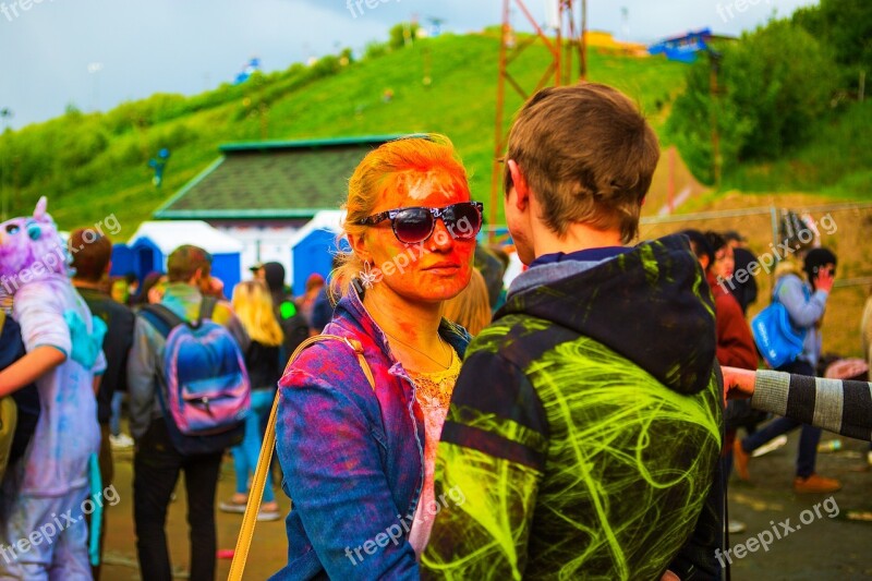 The Festival Of Colors Holi Moscow 2017 Flashmob