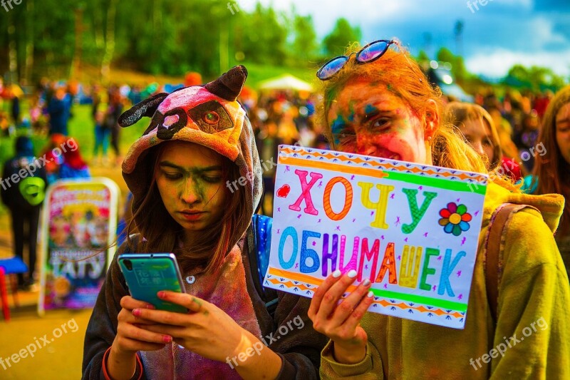 The Festival Of Colors Holi Moscow 2017 Flashmob