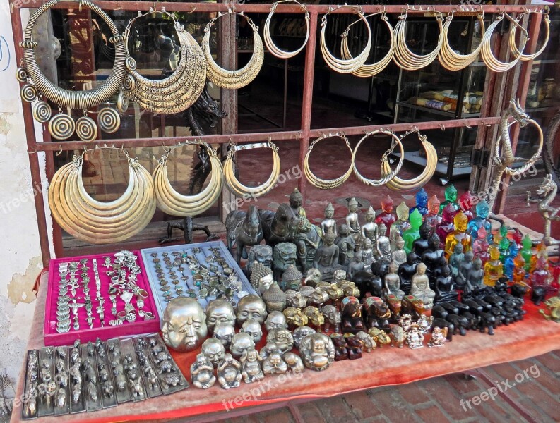 Laos Market Jewelry Trinkets Memories