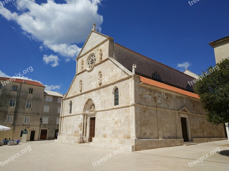 Church Of St Mary Pag Croatia Dalmatia Mediterranean