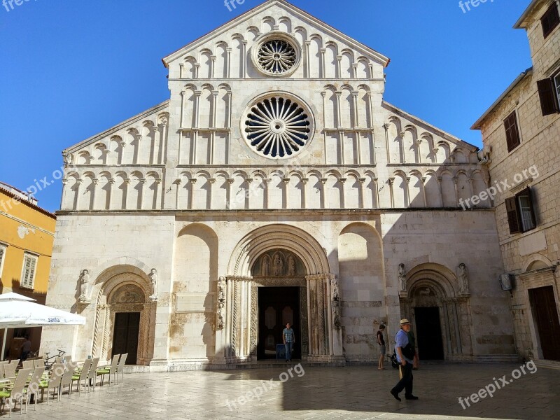 Zadar Croatia Cathedral Mediterranean Tourism