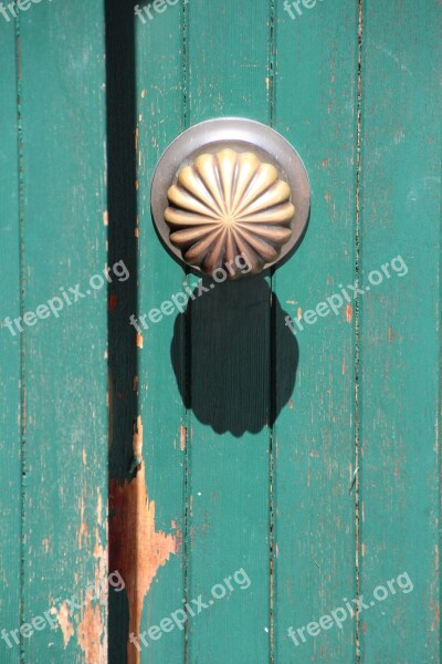 Door Knob Shadow Mint Gold Free Photos