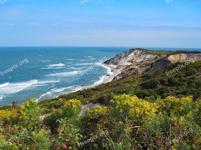 Aquinnah Mv Marthas Vineyard Ma Beach