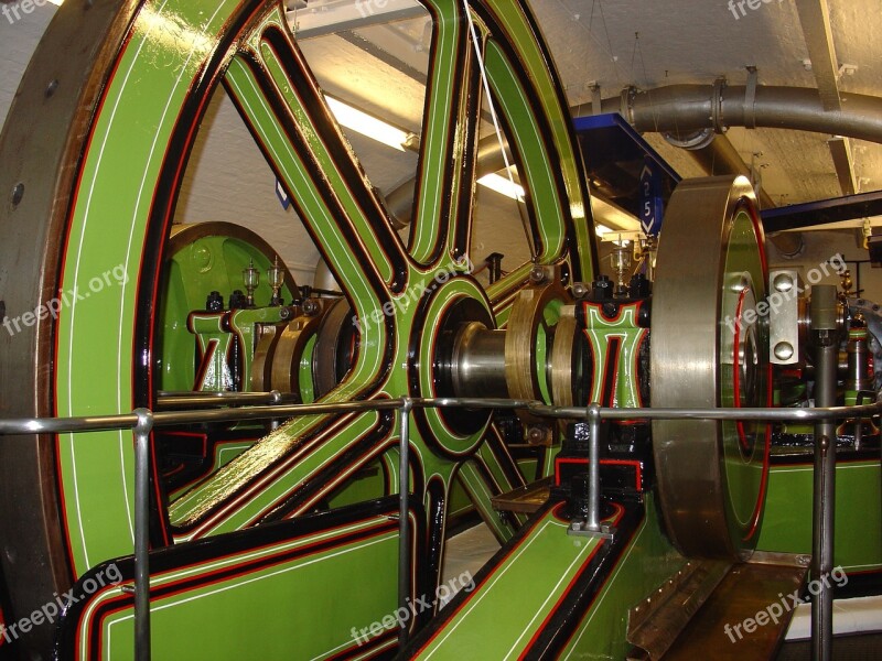 London Tower Bridge Engine Room United Kingdom Machine