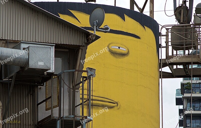 Suspicious Concrete Silo Vancouver Granville Island