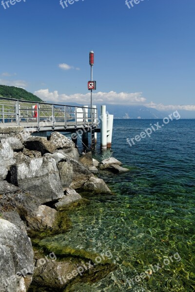 Lake Geneva Switzerland Vaud Investors Blue