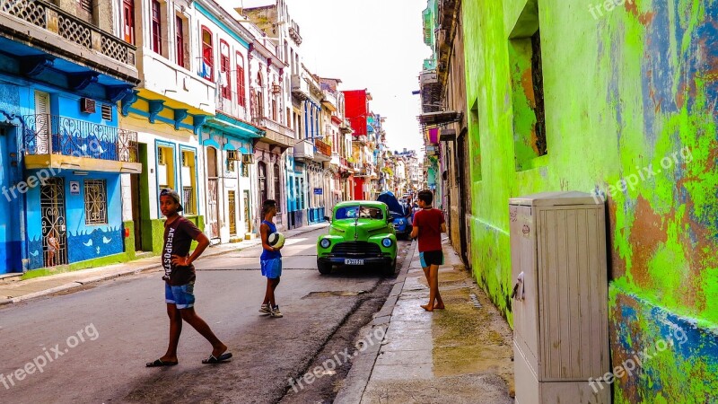 Cuba Havana Old Houses Monuments Architecture