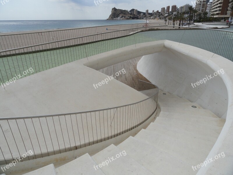 Paseo Maritime Benidorm Beach Tourism Promenade