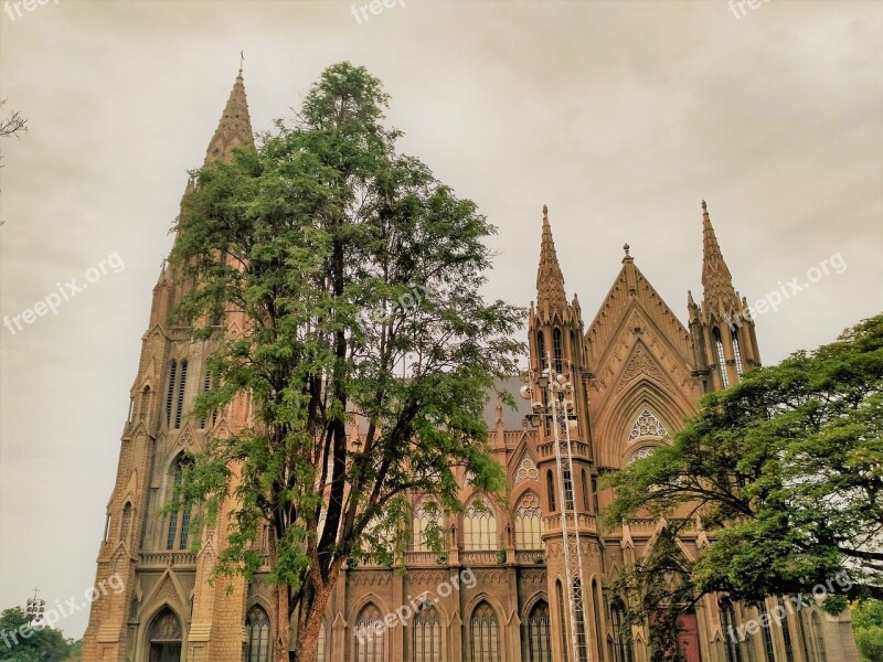 Church St Philomena's Cathedral Mysore Free Photos