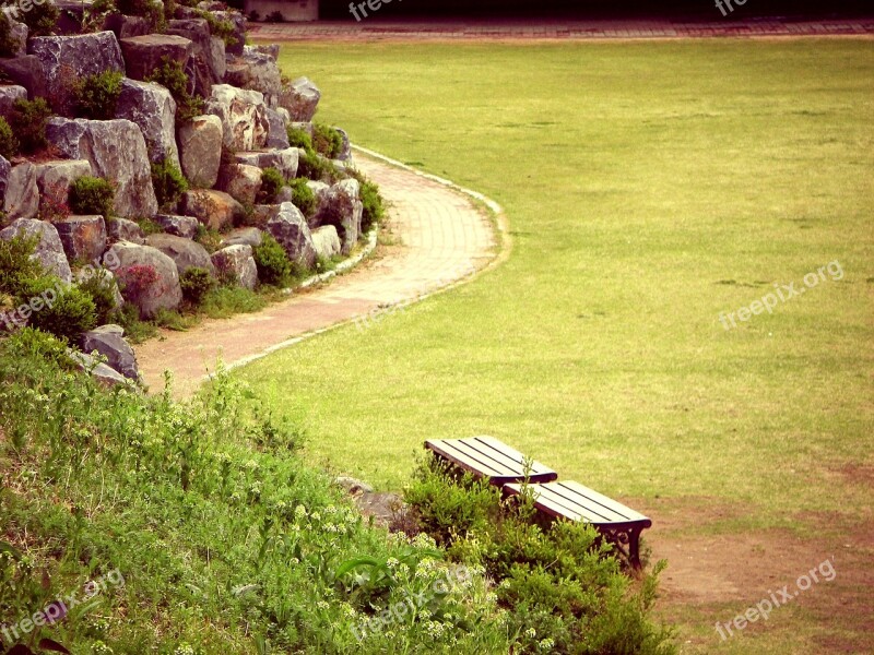 Park Chair Bench Nature Outdoor