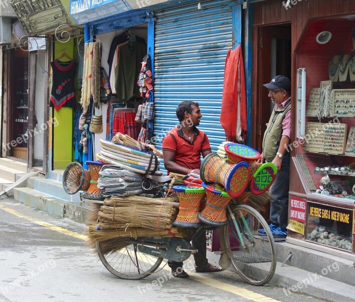 Kathmandu Nepal Street Vendor Seller Asia