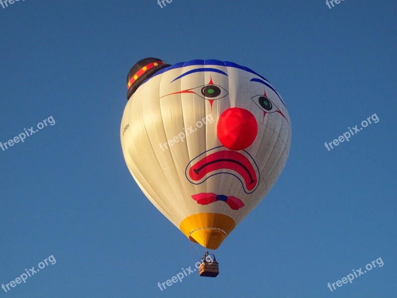 Clown Hot Air Balloon Balloon Boating Air