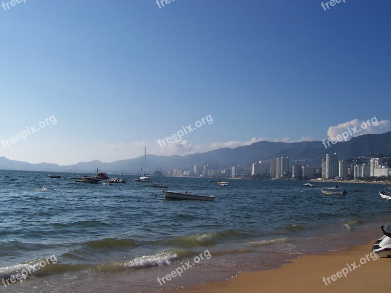 Beach Holiday Sea Acapulco Costa