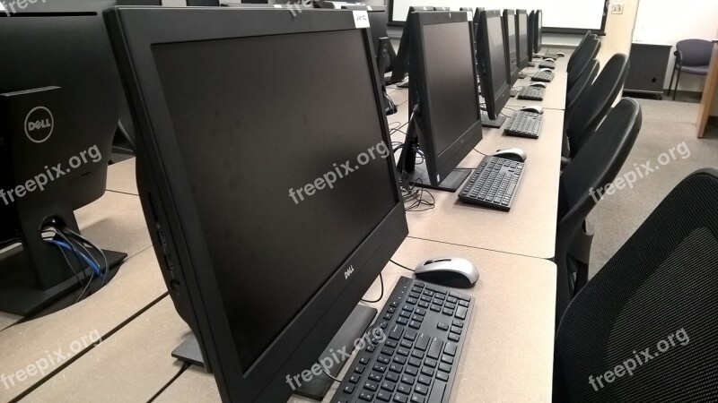 Computer Lab Education Technology Desktop