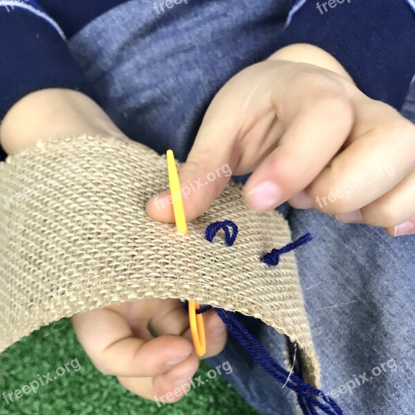 Sewing Threading Toddler Thread Sew