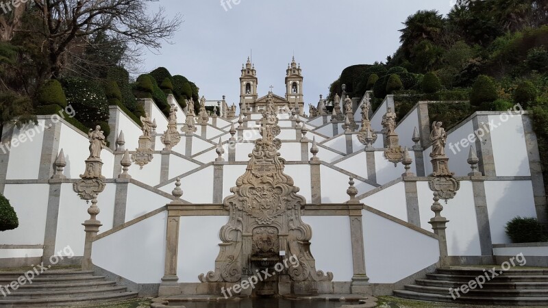 Bom Jesus Braga Staircase Free Photos