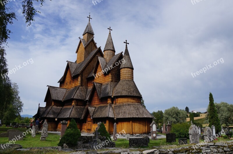 Norway 2015 Stave Church Heddal Gigantic Free Photos