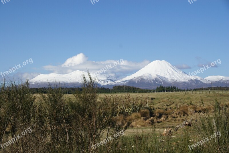 August 2009 Tongariro Np Nz A Sunny Winter Day Free Photos