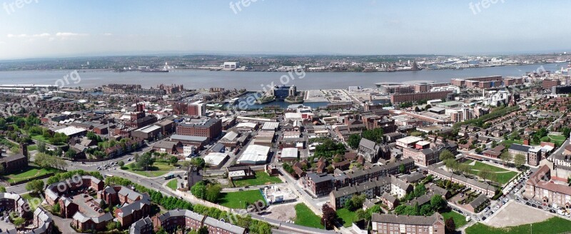 Liverpool Cityscape City England Merseyside