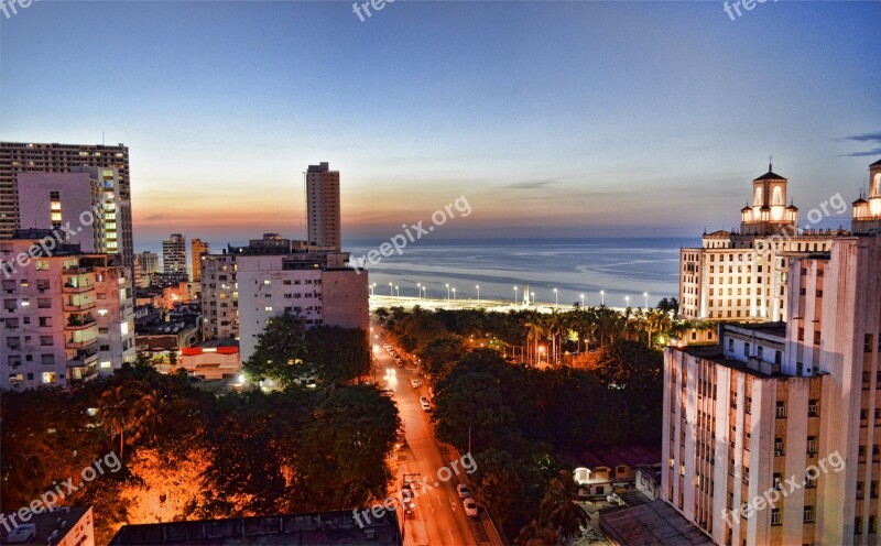 Malecòn Vedado Hotel Vedado Free Photos