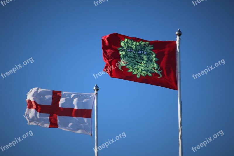 Flag Flag Pole England St George Kent