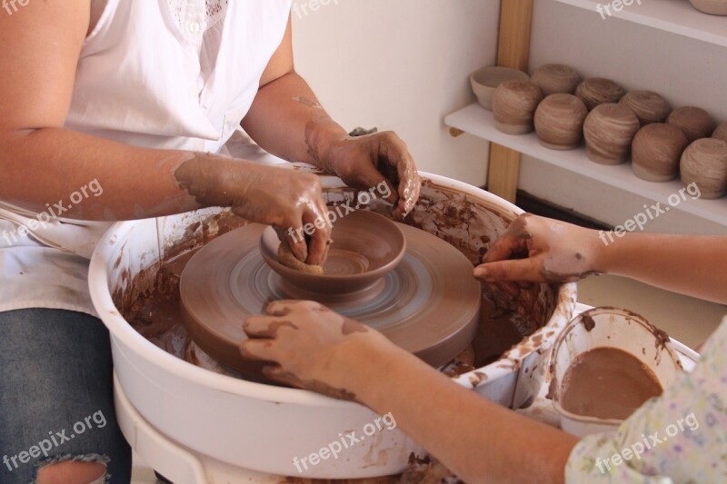 Clay Mud Create Ceramic Cooking Pot