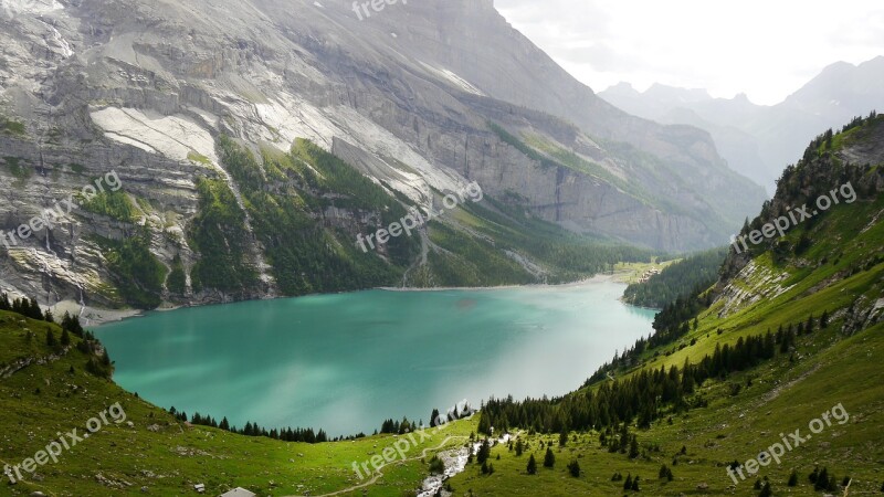 Switzerland Swiss Mountains Landscape Height