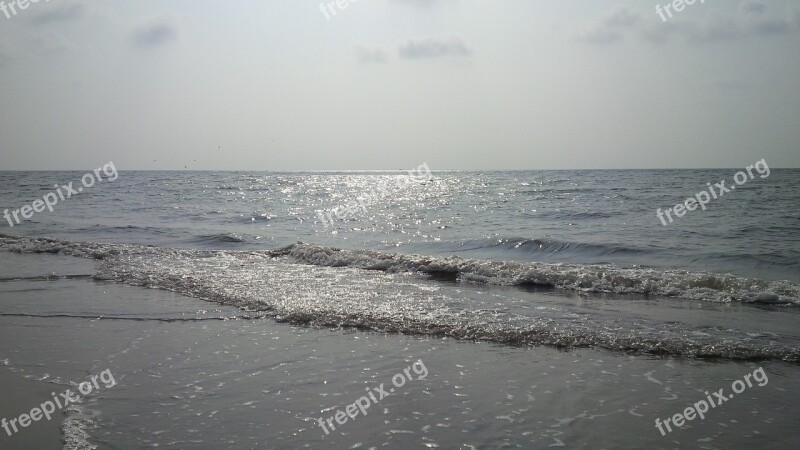 Beach Sunlight Kerala Sea Sea Shore