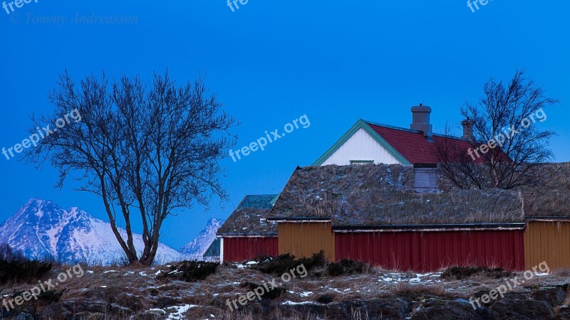 North-norway Norway Nordland Winter Landscape