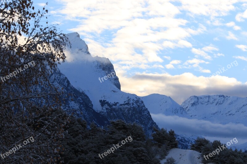 Mountain Savoie Haute Maurienne Winter Snow