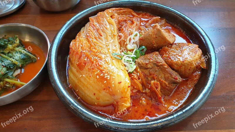 Kimchi Side Dish Food Republic Of Korea Cooking