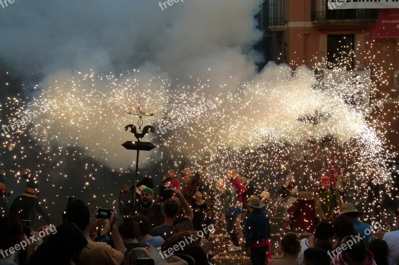 Correfocs Diables Culture People Catalunya Santa Key