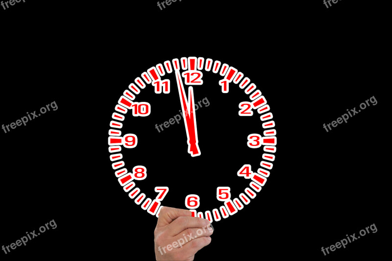 Hand Keep Clock The Eleventh Hour Time Of