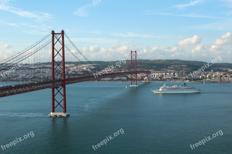 Bridge Portugal Lisbon Landscape Architecture