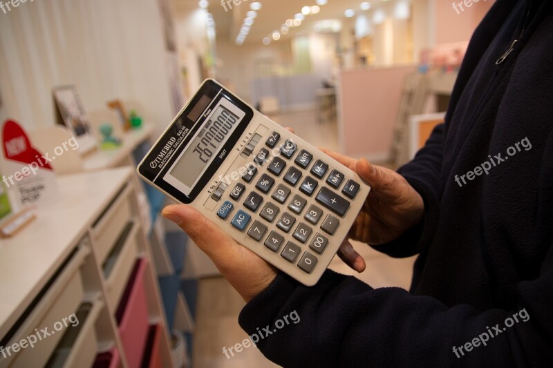 Calculator Price Quote Payment Staff