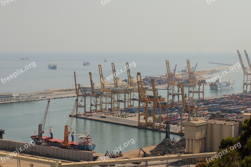 Barcelona Port España Spain View