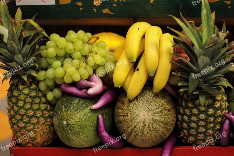 Pineapple Fruit Food Tropical Fresh