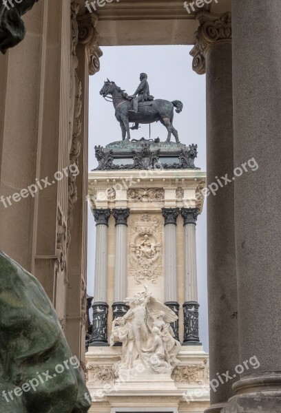 Monument Alfonso Xii Removal Madrid City