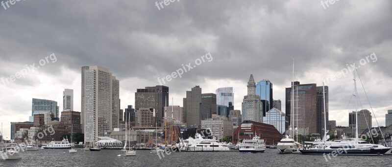 Boston Skyline Skyscraper Cityscape Building