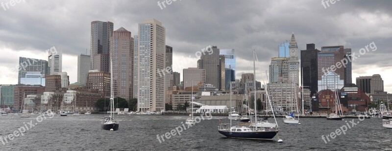 Boston Skyline Skyscraper Cityscape City