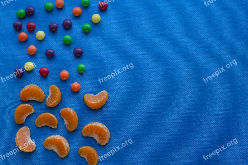 Background Blue Candy Cartoon Color