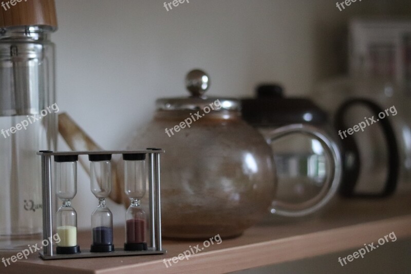 Kitchen Hourglass Teapot Free Photos