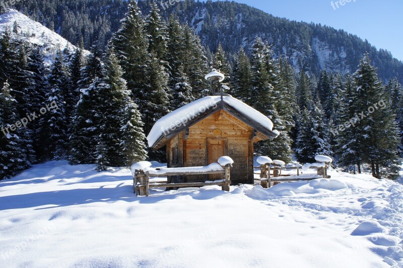 Winter Snow Mountains Christmas Advent