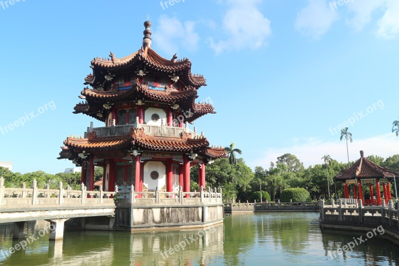 Taiwan Temple Water Taoism Buddhism